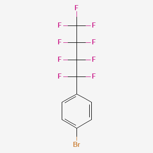 molecular formula C10H4BrF9 B12518593 1-Bromo-4-(nonafluorobutyl)benzene CAS No. 753025-19-3