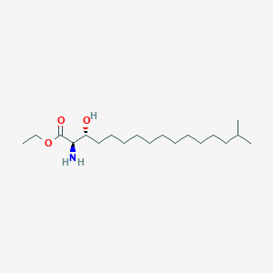 molecular formula C19H39NO3 B125186 2-Amino-3-hydroxy-15-methyl-hexadecanoic Acid Ethyl Ester CAS No. 750560-88-4