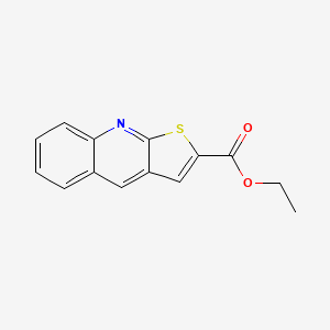 molecular formula C14H11NO2S B12518623 Ethyl thieno[2,3-b]quinoline-2-carboxylate CAS No. 799833-64-0