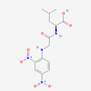 molecular formula C14H18N4O7 B12518626 N-(2,4-Dinitrophenyl)glycyl-L-leucine CAS No. 675587-89-0