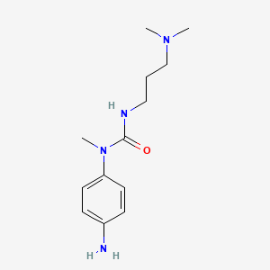 molecular formula C13H22N4O B12518633 N-(4-Aminophenyl)-N'-[3-(dimethylamino)propyl]-N-methylurea CAS No. 652140-44-8