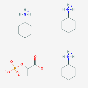 molecular formula C21H44N3O6P B12518639 Phosphoenolpyruvicacidtris(cyclohexylammonium)salt 