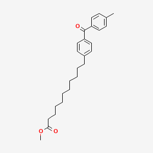 molecular formula C26H34O3 B12518642 Benzeneundecanoic acid, 4-(4-methylbenzoyl)-, methyl ester CAS No. 685887-85-8
