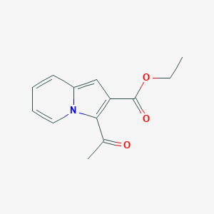molecular formula C13H13NO3 B12518644 Ethyl 3-acetylindolizine-2-carboxylate CAS No. 681274-80-6