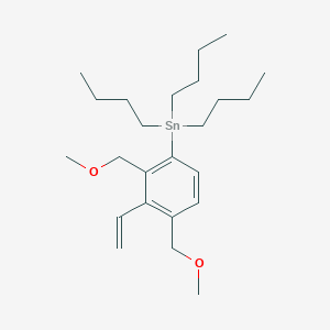 molecular formula C24H42O2Sn B12518729 Tributyl[3-ethenyl-2,4-bis(methoxymethyl)phenyl]stannane CAS No. 820964-85-0