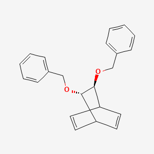 molecular formula C22H22O2 B12518746 Bicyclo[2.2.2]octa-2,5-diene, 7,8-bis(phenylmethoxy)-, (7S,8S)- CAS No. 652991-08-7