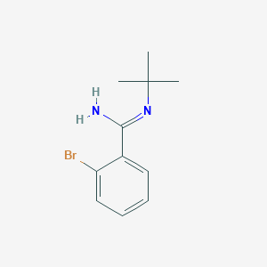 molecular formula C11H15BrN2 B12518758 N-tert-Butyl-2-bromobenzenecarboximidamide 