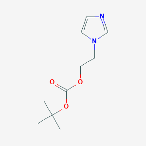 molecular formula C10H16N2O3 B12518813 tert-Butyl 2-(1H-imidazol-1-yl)ethyl carbonate CAS No. 798571-69-4