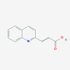 molecular formula C12H9NO2 B12518849 3-Quinolin-2-ylprop-2-enoic acid 