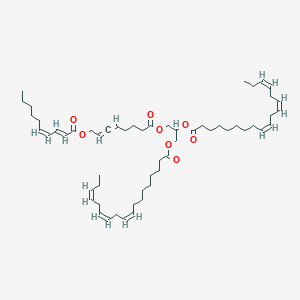 [3-[8-[(2E,4Z)-deca-2,4-dienoyl]oxyocta-5,6-dienoyloxy]-2-[(9Z,12Z,15Z)-octadeca-9,12,15-trienoyl]oxypropyl] (9Z,12Z,15Z)-octadeca-9,12,15-trienoate