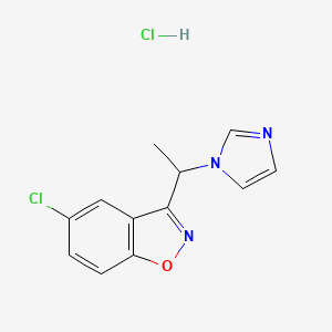 molecular formula C12H11Cl2N3O B1251889 Zoniclezole hydrochloride CAS No. 121929-46-2