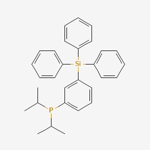 molecular formula C30H33PSi B12518909 Phosphine, bis(1-methylethyl)[3-(triphenylsilyl)phenyl]- CAS No. 651329-82-7