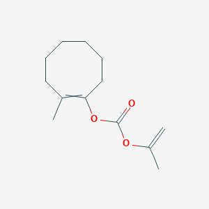molecular formula C13H20O3 B12518920 2-Methylcyclooct-1-en-1-yl prop-1-en-2-yl carbonate CAS No. 812639-06-8