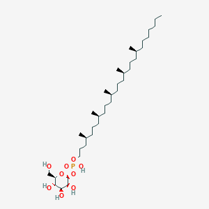 molecular formula C38H77O9P B1251893 Mannosyl-1beta-phosphomycoketide C32 