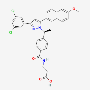 molecular formula C32H27Cl2N3O4 B1251896 MK 0893 CAS No. 870823-12-4