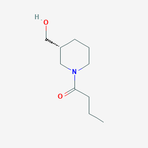 molecular formula C10H19NO2 B12518981 1-[(3R)-3-(Hydroxymethyl)piperidin-1-yl]butan-1-one CAS No. 719270-07-2
