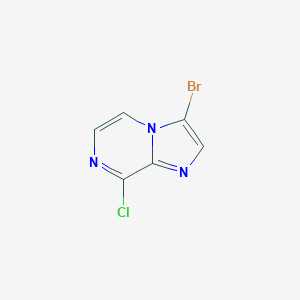 molecular formula C6H3BrClN3 B125190 3-Bromo-8-chloroimidazo[1,2-A]pyrazine CAS No. 143591-61-1