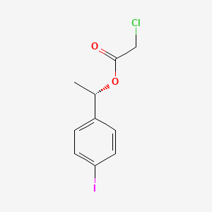 molecular formula C10H10ClIO2 B12519012 Acetic acid, chloro-, (1S)-1-(4-iodophenyl)ethyl ester CAS No. 813466-07-8