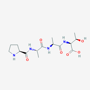 molecular formula C15H26N4O6 B12519119 L-Prolyl-L-alanyl-L-alanyl-L-threonine CAS No. 798540-87-1