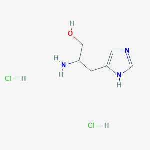 molecular formula C6H13Cl2N3O B12519123 2-amino-3-(1H-imidazol-4-yl)propan-1-ol dihydrochloride CAS No. 120612-44-4
