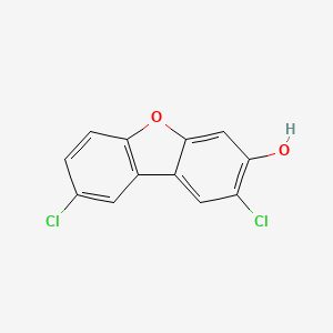 molecular formula C12H6Cl2O2 B1251913 2,8-Dichloro-3-dibenzofuranol CAS No. 112699-86-2