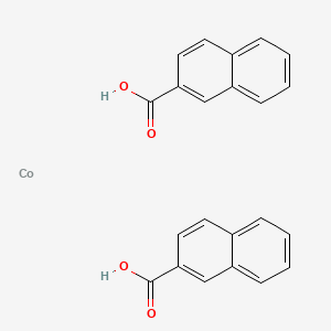 molecular formula C22H16CoO4 B12519145 Cobalt;naphthalene-2-carboxylic acid 