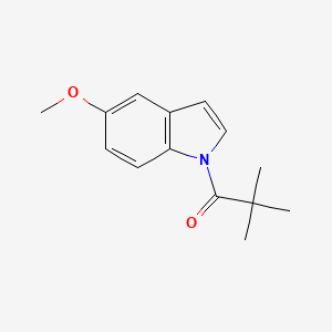 molecular formula C14H17NO2 B12519154 1-Pivaloyl-5-methoxyindole 
