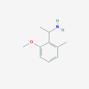 molecular formula C10H15NO B12519161 Benzenemethanamine, 2-methoxy-alpha,6-dimethyl-, (alphaS)- 