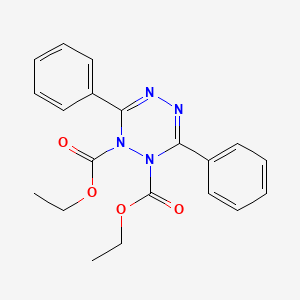 molecular formula C20H20N4O4 B12519169 Diethyl 3,6-diphenyl-1,2,4,5-tetrazine-1,2-dicarboxylate CAS No. 683211-25-8