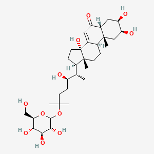 molecular formula C33H54O11 B1251917 Ecdysone 25-O-glucopyranoside 