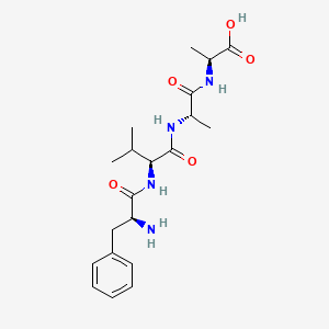 molecular formula C20H30N4O5 B12519177 L-Phenylalanyl-L-valyl-L-alanyl-L-alanine CAS No. 798540-95-1