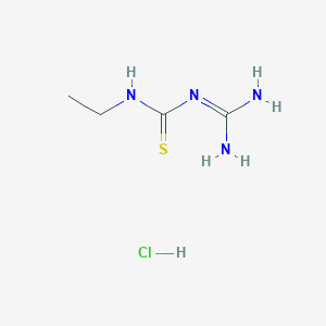 molecular formula C4H11ClN4S B12519181 1-Carbamimidoyl-3-ethylthiourea Hydrochloride 