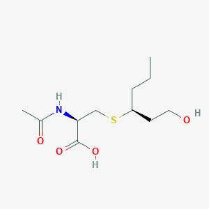 molecular formula C11H21NO4S B12519188 N-Acetyl-S-[(3S)-1-hydroxyhexan-3-yl]-L-cysteine CAS No. 656822-48-9
