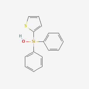 molecular formula C16H14OSSi B12519219 Silanol, diphenyl-2-thienyl- CAS No. 675104-46-8