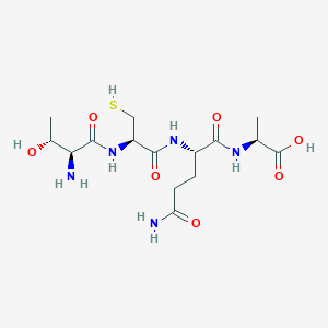 molecular formula C15H27N5O7S B12519263 L-Threonyl-L-cysteinyl-L-glutaminyl-L-alanine CAS No. 798541-17-0