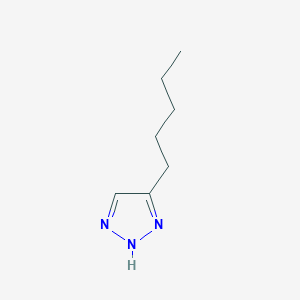 molecular formula C7H13N3 B12519307 4-Pentyl-1H-1,2,3-triazole 