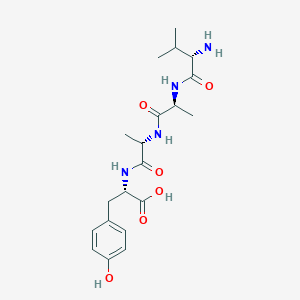 molecular formula C20H30N4O6 B12519319 L-Valyl-L-alanyl-L-alanyl-L-tyrosine CAS No. 798540-50-8