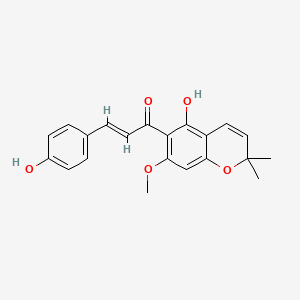 molecular formula C21H20O5 B1251932 Xanthohumol C CAS No. 189299-05-6