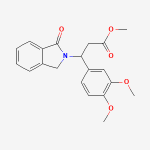Methyl 3-(3,4-dimethoxyphenyl)-3-(1-oxoisoindolin-2-yl)propanoate