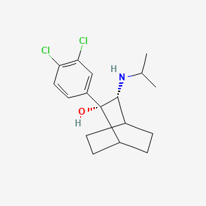 molecular formula C17H23Cl2NO B1251935 Cilobamine CAS No. 69429-84-1