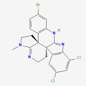 molecular formula C21H17BrCl2N4 B1251936 (1S,17R)-13-bromo-4,6-dichloro-20-methyl-8,10,20,22-tetrazahexacyclo[15.7.0.01,9.02,7.011,16.017,21]tetracosa-2(7),3,5,8,11(16),12,14,21-octaene 