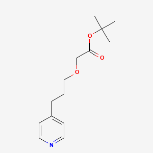 molecular formula C14H21NO3 B12519362 tert-Butyl [3-(pyridin-4-yl)propoxy]acetate CAS No. 731863-02-8
