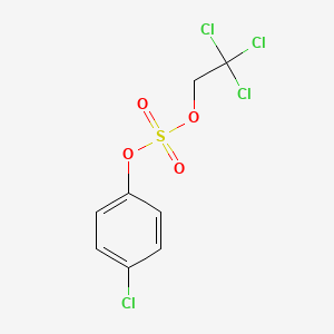 molecular formula C8H6Cl4O4S B12519366 4-Chlorophenyl 2,2,2-trichloroethyl sulfate CAS No. 653605-20-0