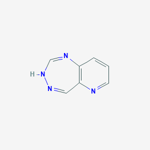 molecular formula C7H6N4 B12519373 1H-Pyrido[3,2-E][1,2,4]triazepine CAS No. 660817-65-2