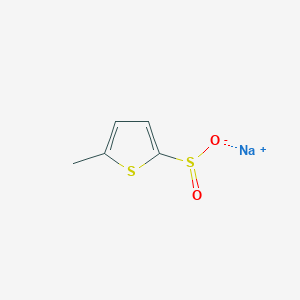 molecular formula C5H5NaO2S2 B12519403 Sodium 5-methylthiophene-2-sulfinate 