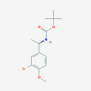molecular formula C14H20BrNO3 B12519425 Tert-butyl [(1S)-1-(3-bromo-4-methoxyphenyl)ethyl]carbamate CAS No. 701939-09-5