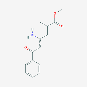 molecular formula C14H17NO3 B12519429 Methyl 4-amino-2-methyl-6-oxo-6-phenylhex-4-enoate CAS No. 798555-63-2