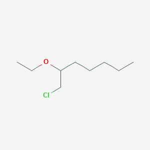 molecular formula C9H19ClO B12519444 1-Chloro-2-ethoxyheptane CAS No. 656820-35-8