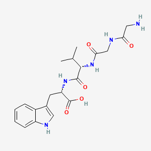 molecular formula C20H27N5O5 B12519464 L-Tryptophan, glycylglycyl-L-valyl- CAS No. 684250-86-0