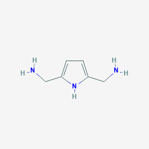 molecular formula C6H11N3 B12519467 (1H-Pyrrole-2,5-diyl)dimethanamine CAS No. 713501-36-1